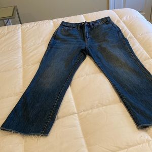 Madewell Demi boot crop jeans